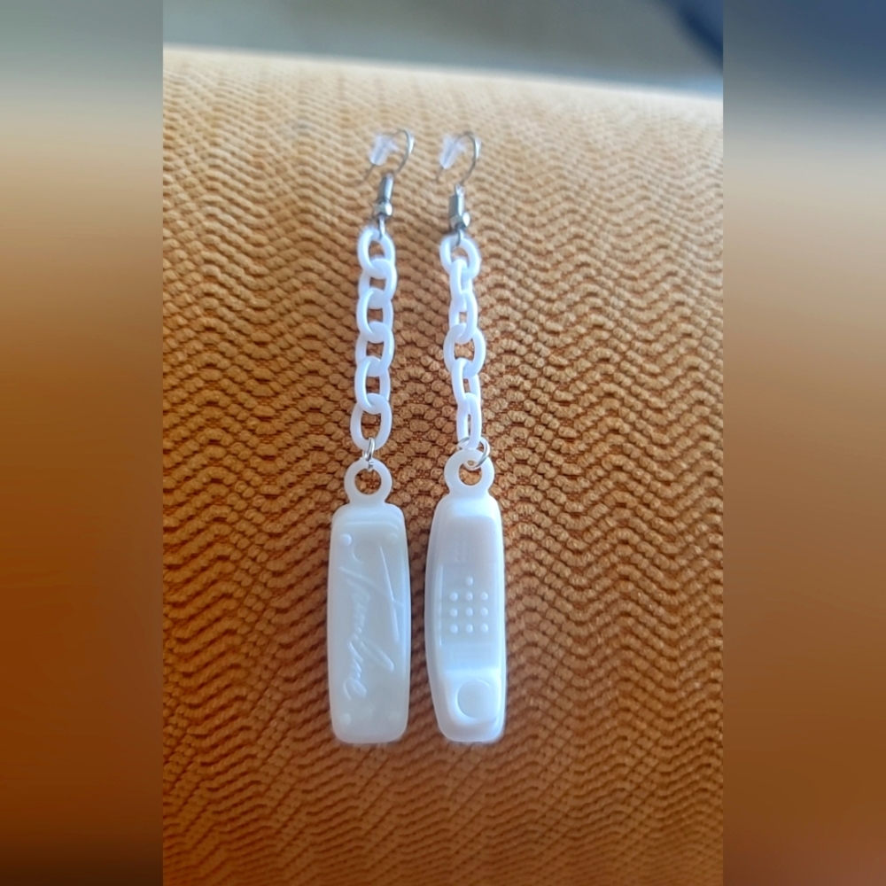 Vintage Upcycled Rotary Phone Earrings